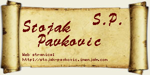 Stojak Pavković vizit kartica